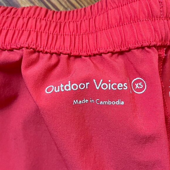 Outdoor Voices Doing Things Shorts *Rare Original Style*, Coral/Orange, Size XS - Picture 5 of 6